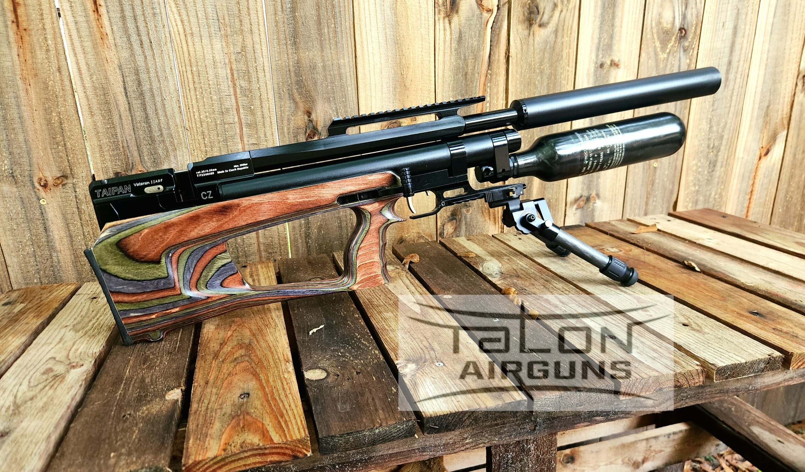 Taipan Veteran II Tactical AirGun ADF 1PC Forest Green Stock