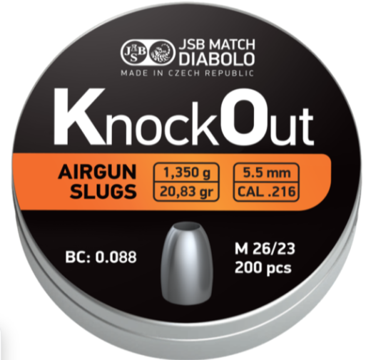 JSB KnockOut Slugs .22 | 200 pcs. - Image 2