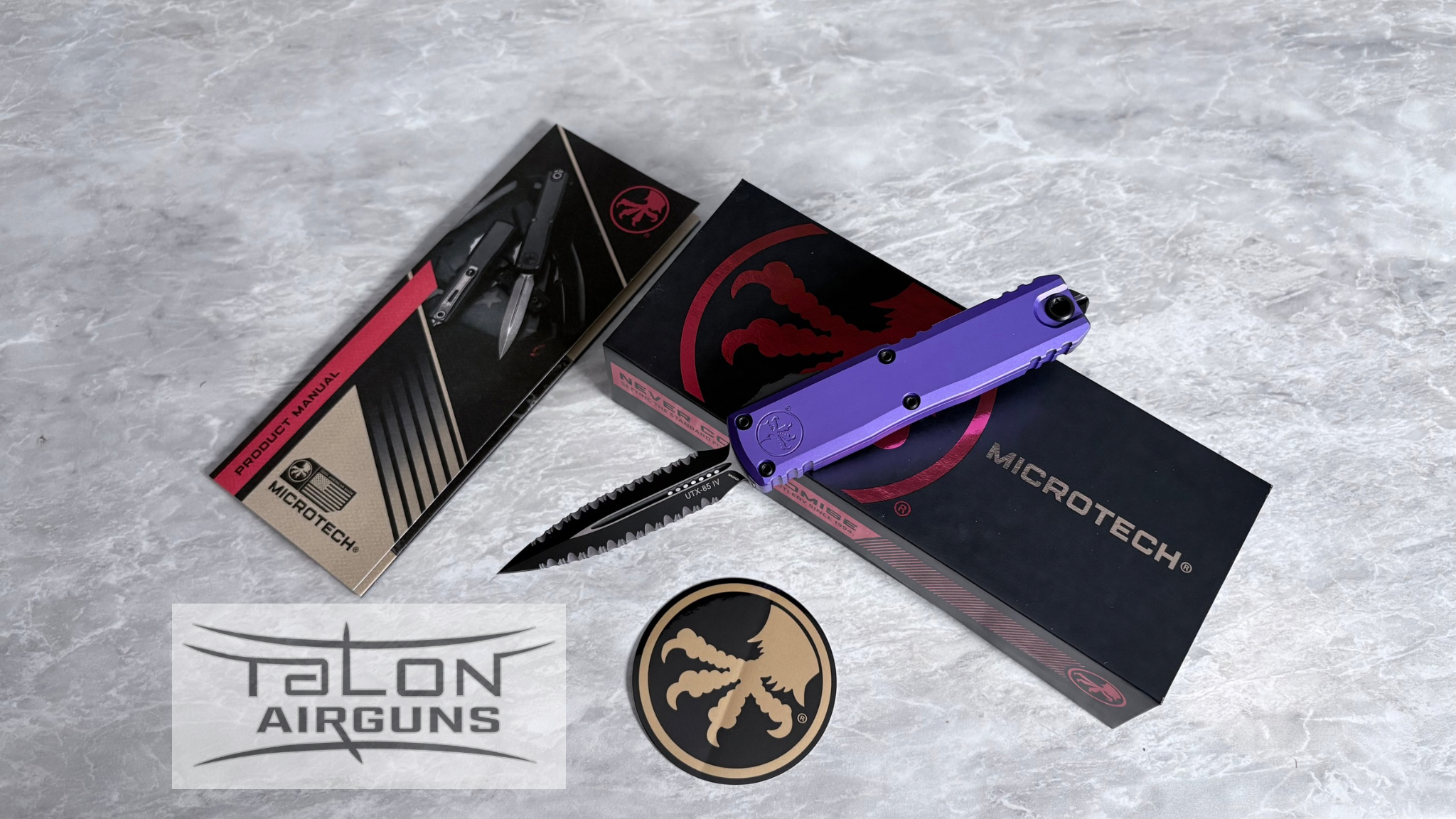 Microtech Knife UTX-85 D/E Gen IV PURPLE