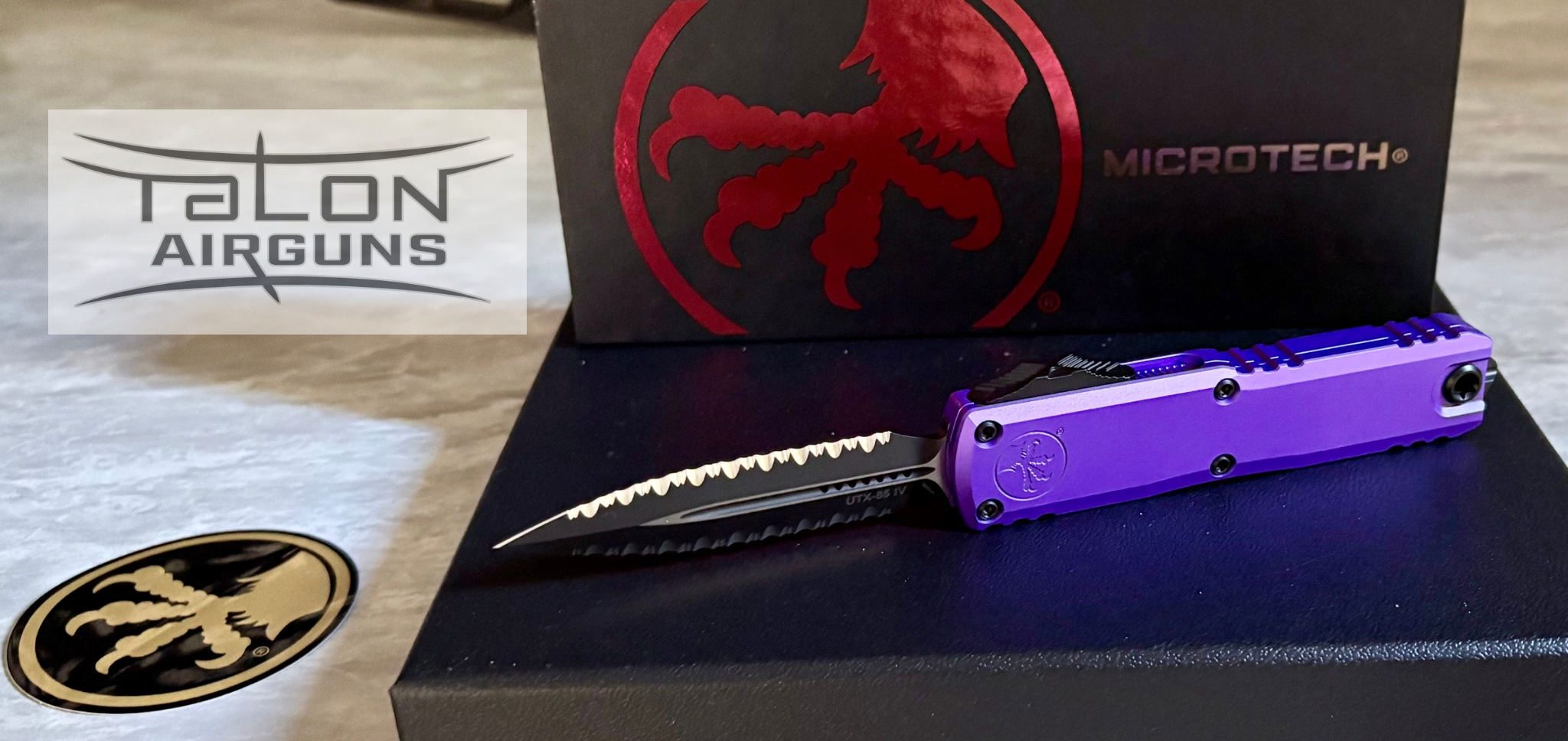 Microtech Knife UTX-85 D/E Gen IV PURPLE - Image 2