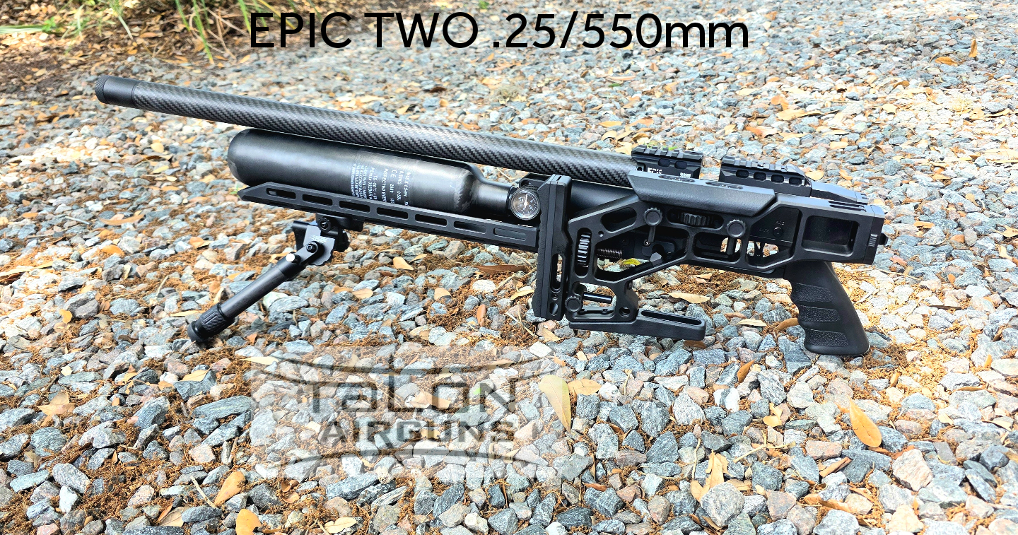 Epic Airguns/EPIC TWO Airgun CFB, Arca-Swiss Rail, Folding Stock - Image 2