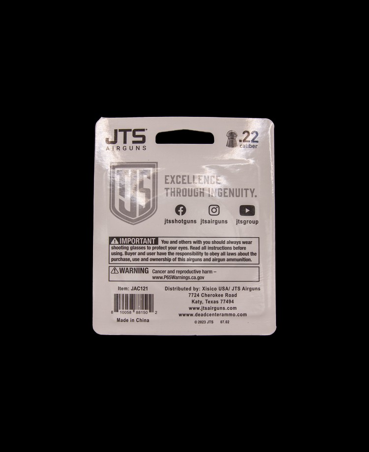 JAC121 - JTS Dead Center .22 caliber Pellets (22.07 gr) - Image 2