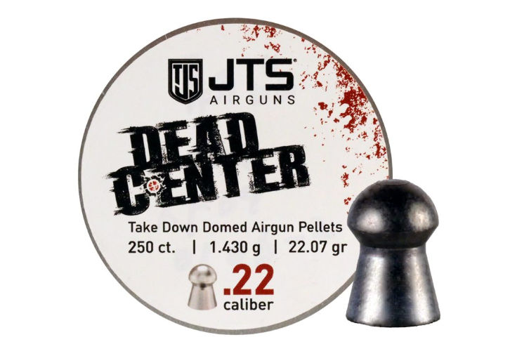 JTS Dead Center Precision Pellets Take Down Domed .22 cal, 250 ct, 22.07 gr