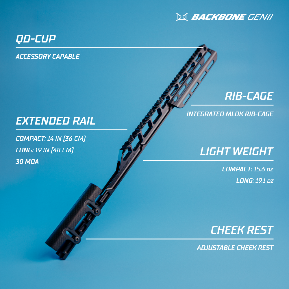 AirMarksman Backbone Gen2 Long (Black) - Image 2